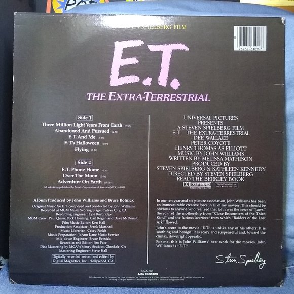 E.T. The Extra Terrestrial Soundtrack 1982 Vinyl Record - Picture 2 of 4
